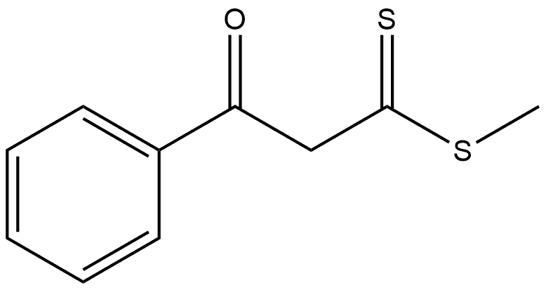 Benzenepropane(dithioic) acid, β-oxo-, methyl ester Structural