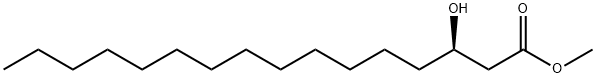 Hexadecanoic acid, 3-hydroxy-, methyl ester, (3R)- Structural