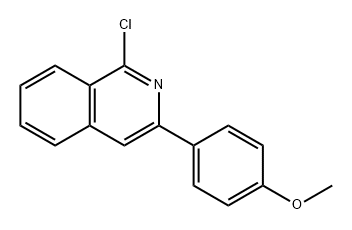 Isoquinoline, 1-chloro-3-(4-methoxyphenyl)- Structural