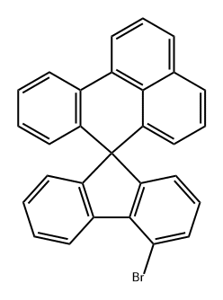 Spiro[7H-benz[de]anthracene-7,9'-[9H]fluorene], 4'-bromo- Structural