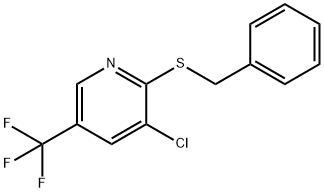 Pyridine, 3-chloro-2-[(phenylmethyl)thio]-5-(trifluoromethyl)- Structural