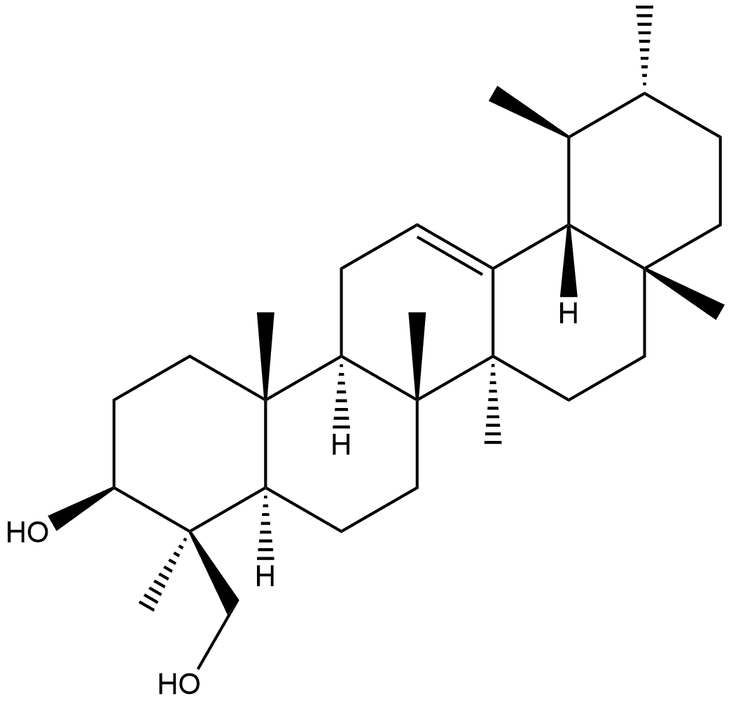 Urs-12-ene-3,23-diol, (3β,4β)- Structural