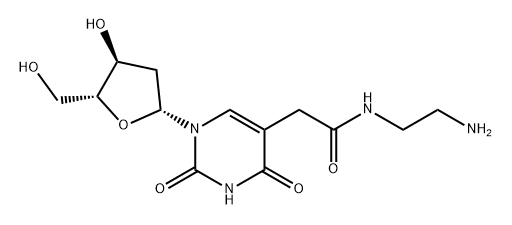 Uridine, 5-[2-[(2-aminoethyl)amino]-2-oxoethyl]-2'-deoxy- (9CI) Structural