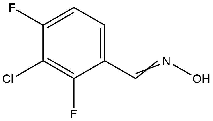 Benzaldehyde, 3-chloro-2,4-difluoro-, oxime Structural