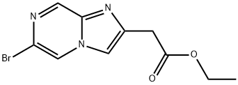 Imidazo[1,2-a]pyrazine-2-acetic acid, 6-bromo-, ethyl ester Structural