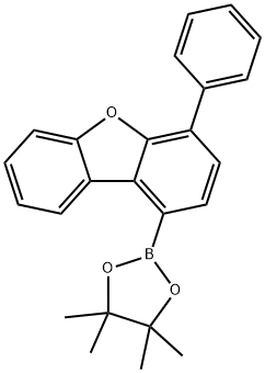 Dibenzofuran, 4-phenyl-1-(4,4,5,5-tetramethyl-1,3,2-dioxaborolan-2-yl)- Structural
