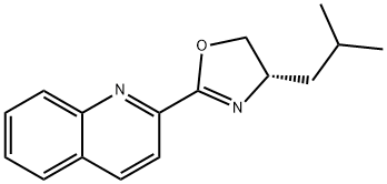 Quinoline, 2-[(4S)-4,5-dihydro-4-(2-methylpropyl)-2-oxazolyl]- Structural
