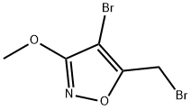 Isoxazole, 4-bromo-5-(bromomethyl)-3-methoxy- Structural