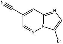 Imidazo[1,2-b]pyridazine-7-carbonitrile, 3-bromo- Structural