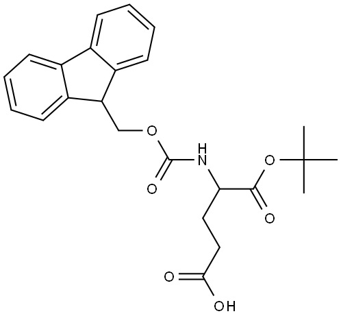 Glutamic acid, N-[(9H-fluoren-9-ylmethoxy)carbonyl]-, 1-(1,1-dimethylethyl) ester Structural