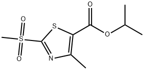 Propan-2-yl 4-methyl-2-methylsulfonyl-1,3-thiazole-5-carboxylate Structural
