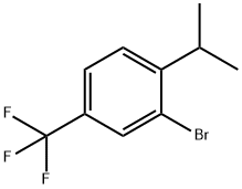 Benzene, 2-bromo-1-(1-methylethyl)-4-(trifluoromethyl)- Structural