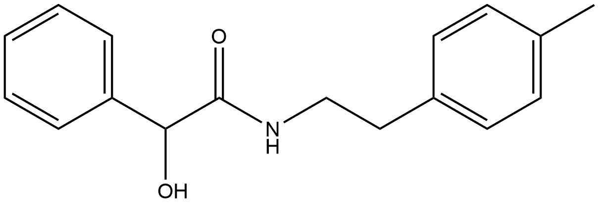 Benzeneacetamide, α-hydroxy-N-[2-(4-methylphenyl)ethyl]- Structural