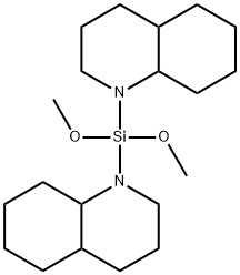 Quinoline, 1,1'-(dimethoxysilylene)bis[decahydro- Structural