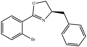 Oxazole, 2-(2-bromophenyl)-4,5-dihydro-4-(phenylmethyl)-, (4R)- Structural