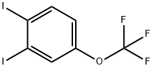 Benzene, 1,2-diiodo-4-(trifluoromethoxy)- Structural