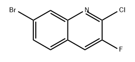 Quinoline, 7-bromo-2-chloro-3-fluoro- Structural