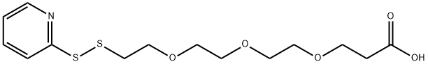 Propanoic acid, 3-[2-[2-[2-(2-pyridinyldithio)ethoxy]ethoxy]ethoxy]- Structural