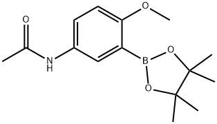 Acetamide, N-[4-methoxy-3-(4,4,5,5-tetramethyl-1,3,2-dioxaborolan-2-yl)phenyl]- Structural