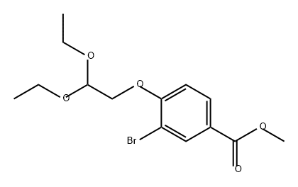 Benzoic acid, 3-bromo-4-(2,2-diethoxyethoxy)-, methyl ester Structural