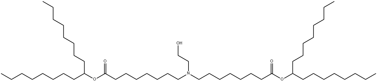 Octanoic acid, 8,8'-[(2-hydroxyethyl)imino]bis-, 1,1'-bis(1-octylnonyl) ester Structural
