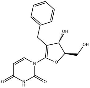 Uridine, 1',2'-didehydro-2'-deoxy-2'-(phenylmethyl)- (9CI) Structural