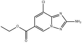 ethyl 2-amino-8-chloro-[1,2,4]triazolo[1,5-a]pyridine-6-carboxylate Structural