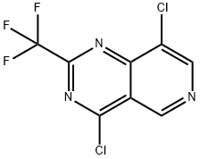 Pyrido[4,3-d]pyrimidine, 4,8-dichloro-2-(trifluoromethyl)- Structural