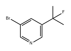 Pyridine, 3-bromo-5-(1-fluoro-1-methylethyl)- Structural