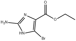 ethyl 2-amino-4-bromo-1H-imidazole-5-carboxylate Structural