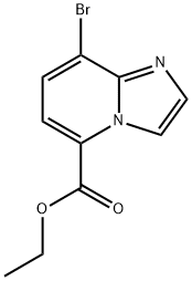 Imidazo[1,2-a]pyridine-5-carboxylic acid, 8-bromo-, ethyl ester Structural