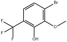 Phenol, 3-bromo-2-methoxy-6-(trifluoromethyl)- Structural