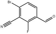 Benzonitrile, 6-bromo-2-fluoro-3-formyl- Structural