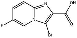 Imidazo[1,2-a]pyridine-2-carboxylic acid, 3-bromo-6-fluoro- Structural