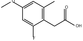 Benzeneacetic acid, 2-fluoro-4-methoxy-6-methyl- Structural