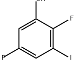 Phenol, 2,5-difluoro-3-iodo- Structural