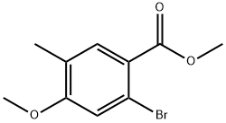 Benzoic acid, 2-bromo-4-methoxy-5-methyl-, methyl ester Structural