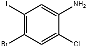 Benzenamine, 4-bromo-2-chloro-5-iodo- Structural