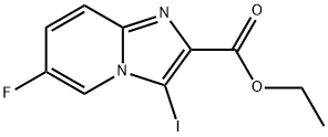 Imidazo[1,2-a]pyridine-2-carboxylic acid, 6-fluoro-3-iodo-, ethyl ester Structural