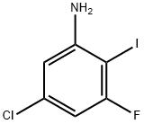 Benzenamine, 5-chloro-3-fluoro-2-iodo- Structural