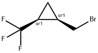 rac-(1R,2S)-1-(bromomethyl)-2-(trifluoromethyl)cy
clopropane Structural