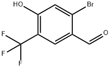 Benzaldehyde, 2-bromo-4-hydroxy-5-(trifluoromethyl)- Structural