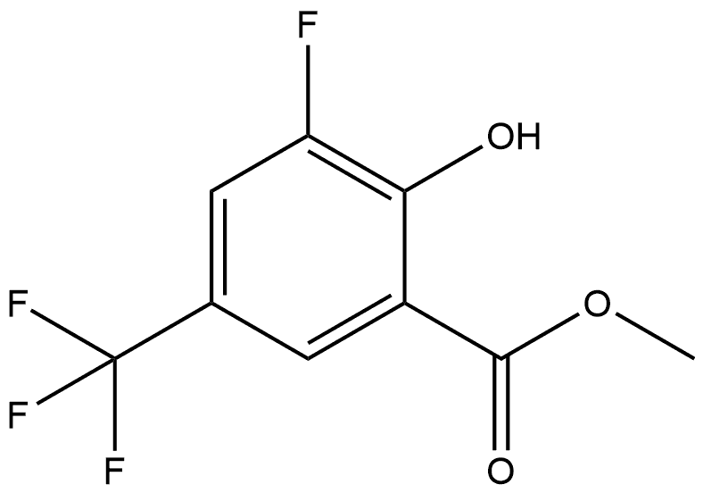 Methyl 3-fluoro-2-hydroxy-5-(trifluoromethyl)benzoate Structural