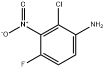 Benzenamine, 2-chloro-4-fluoro-3-nitro- Structural