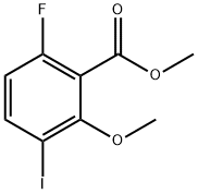 Methyl 6-fluoro-3-iodo-2-methoxybenzoate Structural
