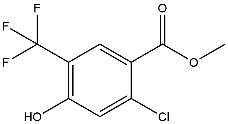 methyl 2-chloro-4-hydroxy-5-(trifluoromethyl)benzoate Structural