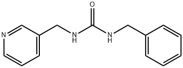 Urea, N-(phenylmethyl)-N'-(3-pyridinylmethyl)- Structural