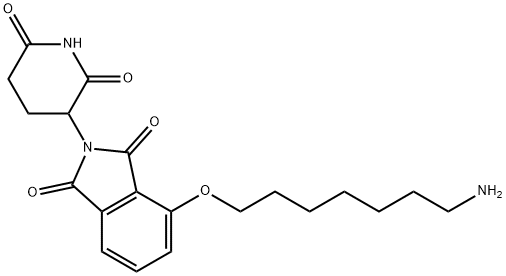 1H-Isoindole-1,3(2H)-dione, 4-[(7-aminoheptyl)oxy]-2-(2,6-dioxo-3-piperidinyl)- Structural