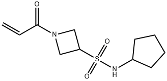 N-Cyclopentyl-1-(1-oxo-2-propen-1-yl)-3-azetidinesulfonamide Structural