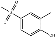 Phenol, 2-methyl-4-(methylsulfonyl)- Structural